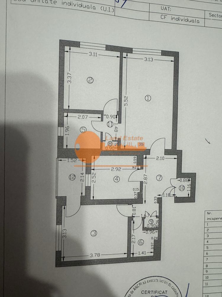 3 camere decomandat | Dristor | centrală proprie | 2 băi | - Schiță 5