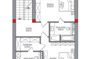 Vânzare, townhouse, 3 nivele, 6 camere, str. Salcîmilor, com. Stăuceni - Poză 13