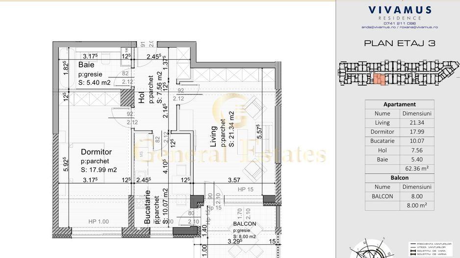 APARTAMENT 2 CAMERE, VIVAMUS - Poză 2