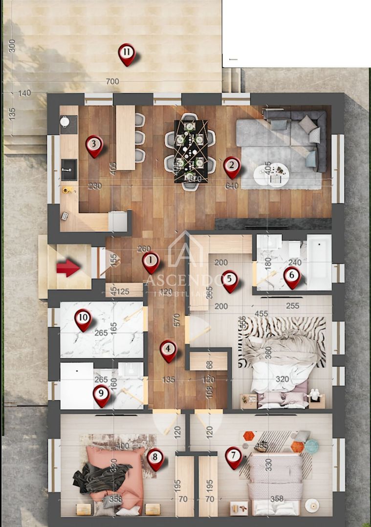 Vand CASE TIP PARTER cu HVAC, 4 camere - Tunari - Poză 2