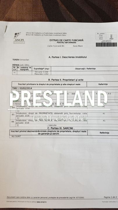 Teren intravilan construcții in Șura Mare. - Poză 3