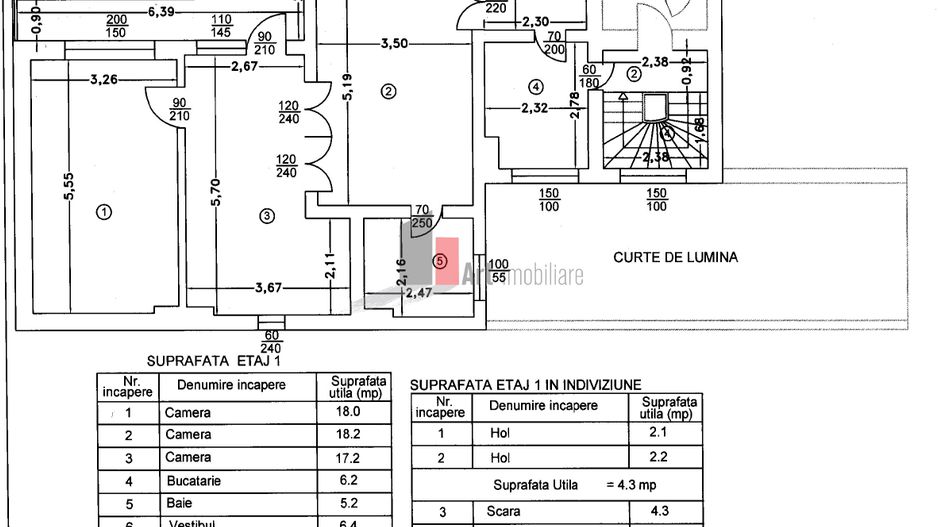 Apartament 3 camere in vila | Curte comuna | Zona Mosilor - Poză 2