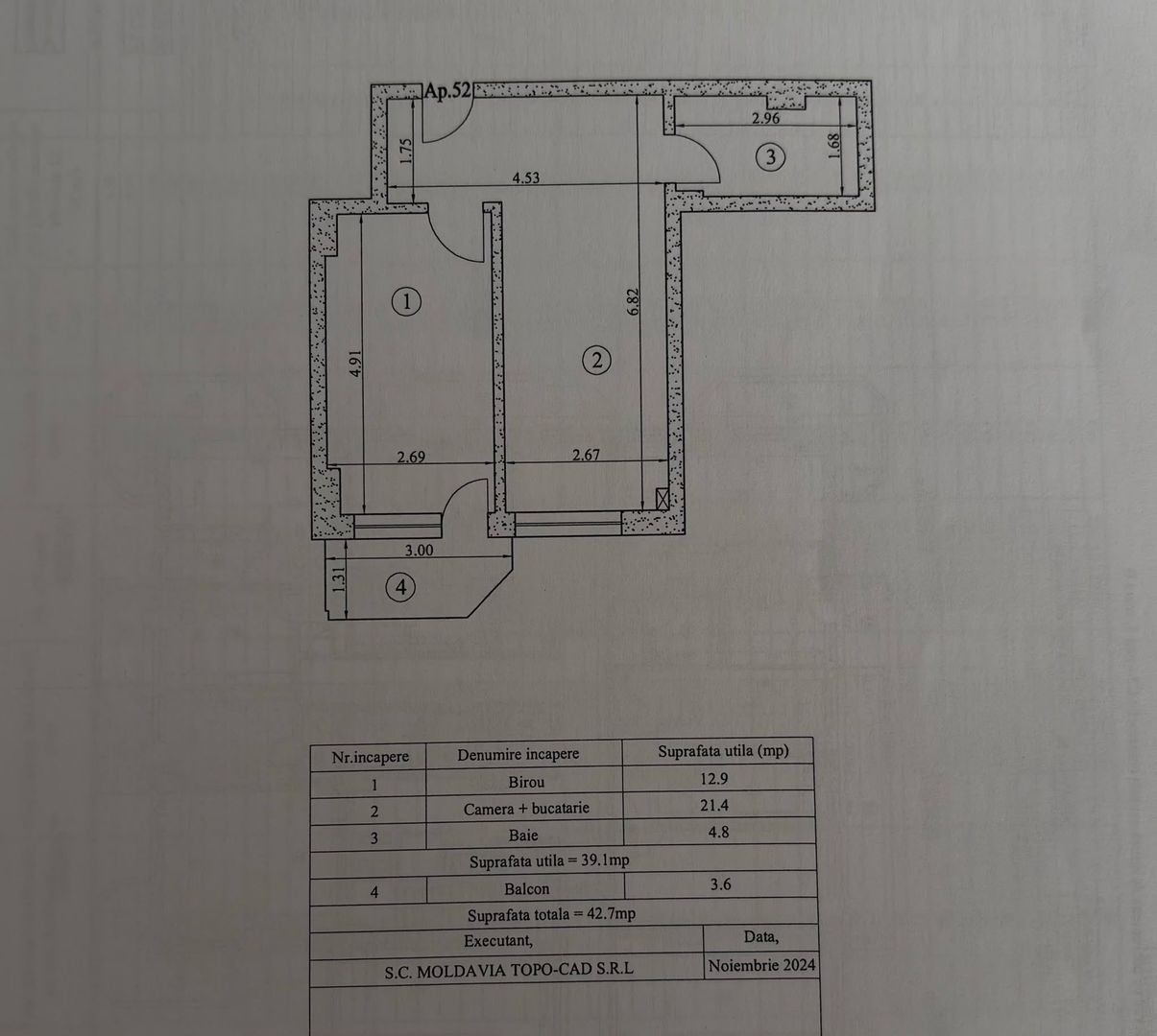 INTABULAT-Apartament 2 camere-43mp-Copou-Aleea Sadoveanu - Poză 8