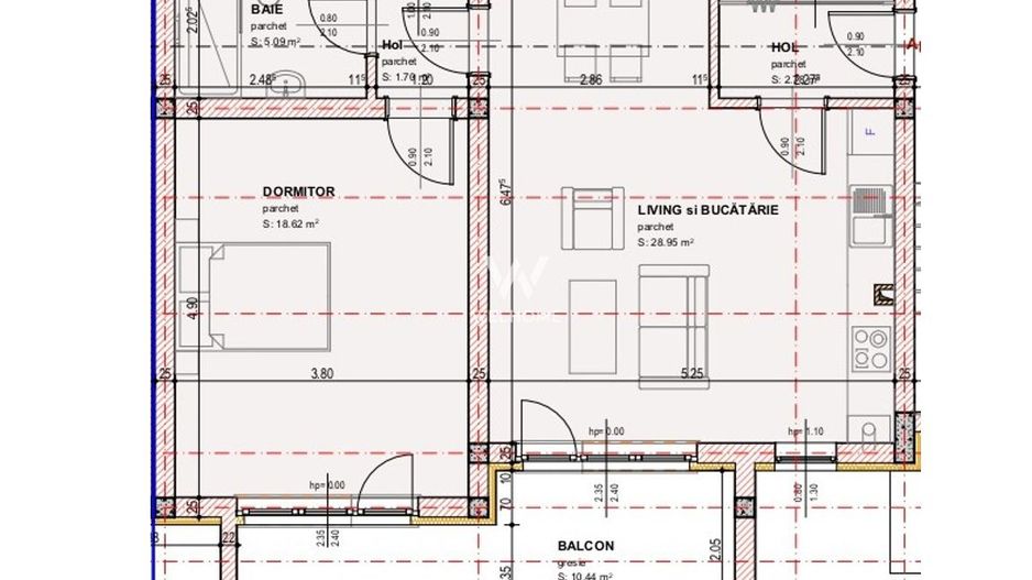 Apartament 2 camere si balcon - Selimbar, Sibiu - Schiță 11