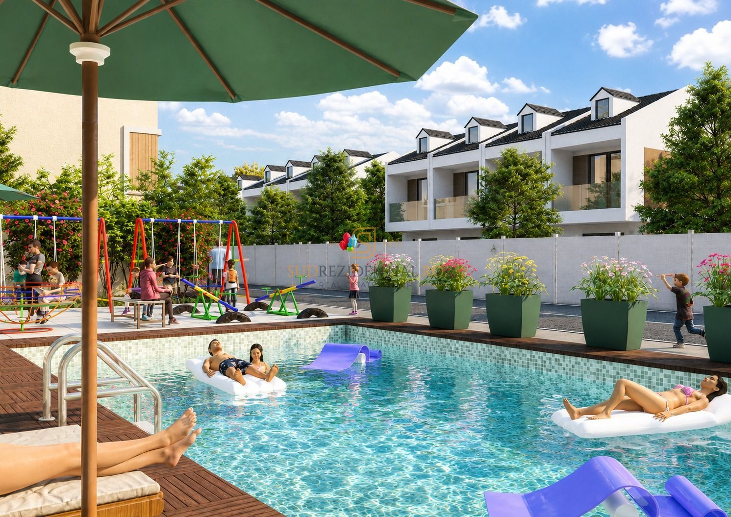 Vila moderna tip duplex, 4 camere, ansamblu privat cu piscina - Poză 1