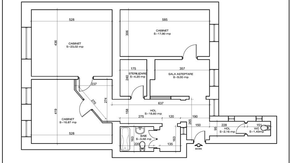 Apartament  4 camere în clădire istorica transformat în SAD - Poză 3