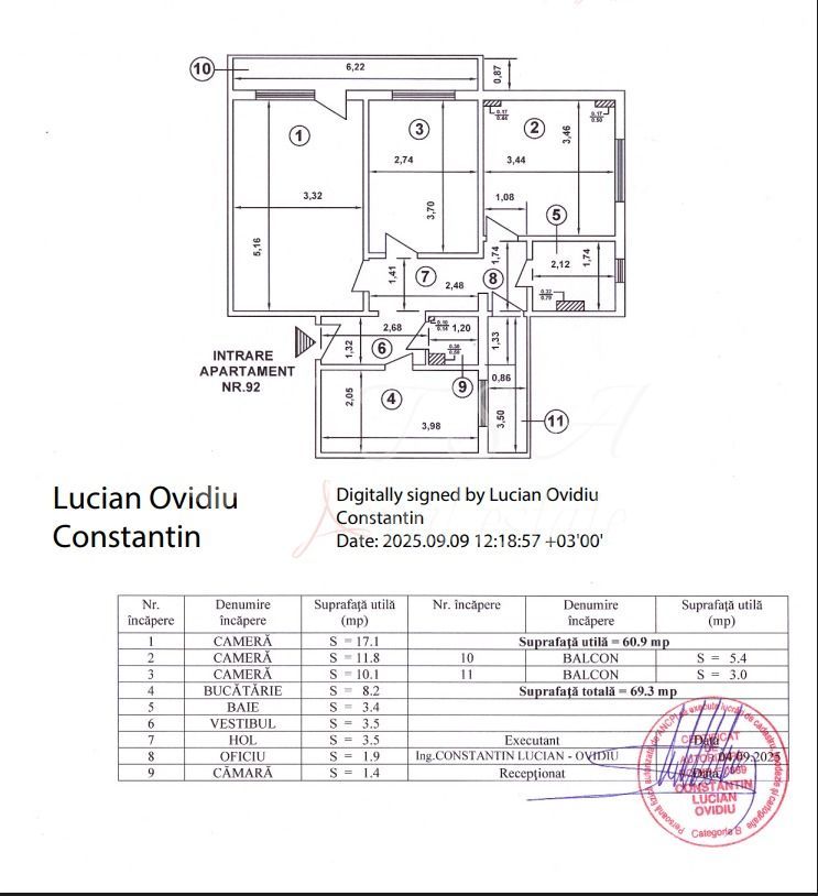 Apartament 3 camere, decomandat, zona Rahova - Poză 17