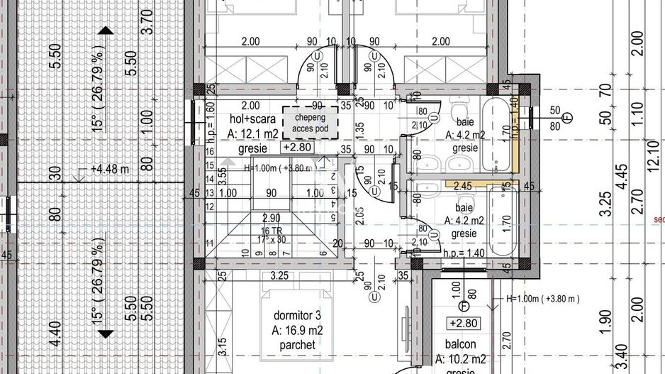 Casa Sibiu, Arhitectilor - 4 camere, garaj, 410 mp teren - Schiță 6