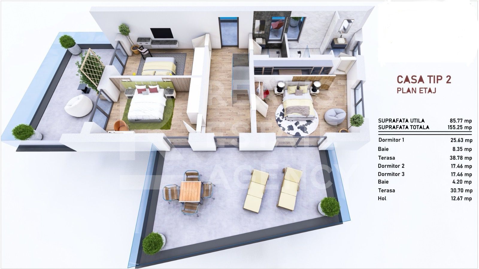 Vânzare, casă modernă, 4 camere Tip 2, Cristian - Poză 4