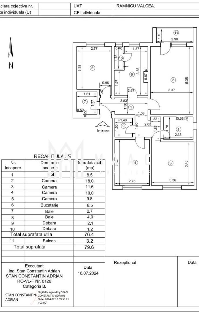 Apartament 4 camere de vânzare | Râmnicu Vâlcea | 80 mp - Poză 7
