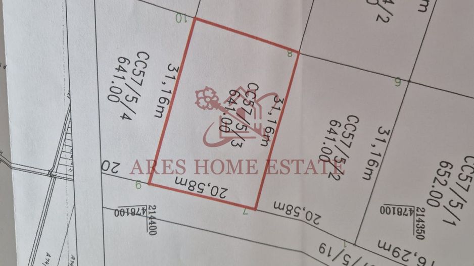 Teren intravilan 641 mp, deschidere 21 m - Mosnita - Poză 5