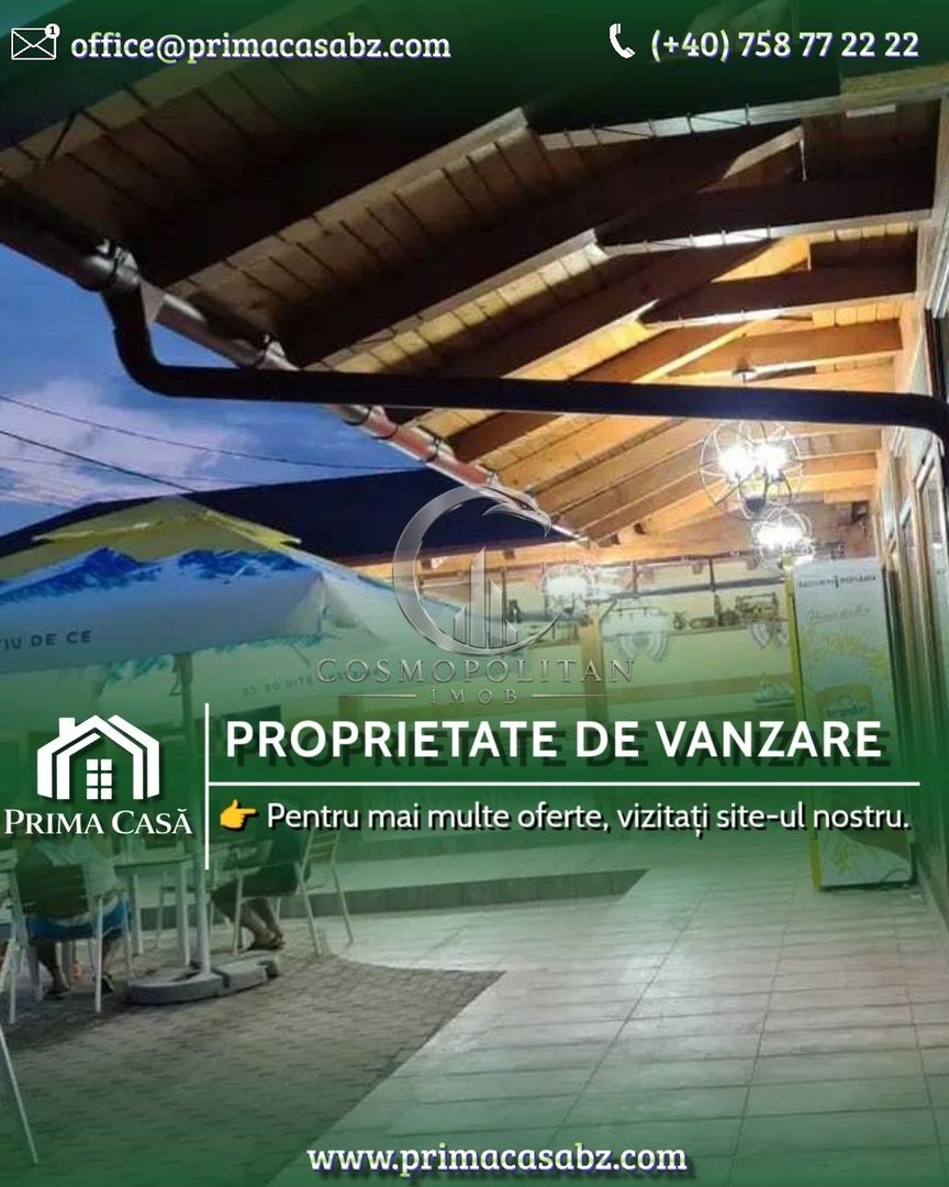 Oportunitate de investitie in Vernesti/BZ! Spatiu comercial – teren intravilan - Poză 1