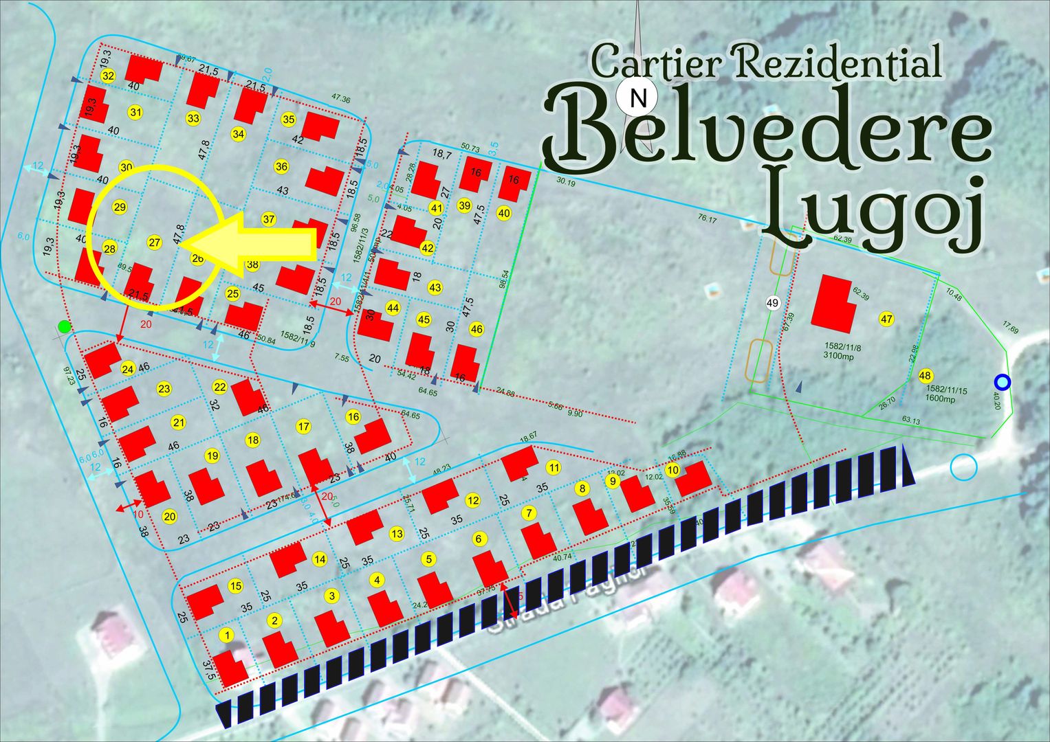 Teren intravilan pentru constructii in Belvedere parcela 27 - Poză 1