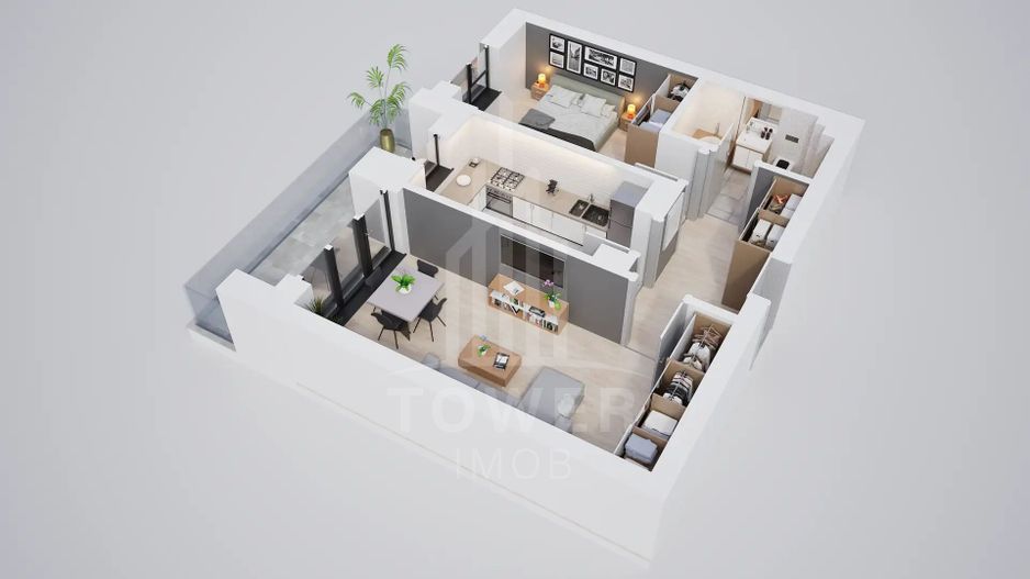 Apartament  de vanzare 2 camere ansamblu rezidential nou - Poză 1