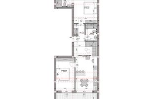 Apartament 3 camere, 2 bai, balcon, aer conditionat - finisat la alb - Poză 10
