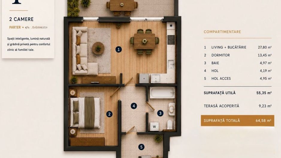 Soarelui – Braytim | Proiect Nou | Lift | Apartamente & S.A.D.-uri - Poză 21