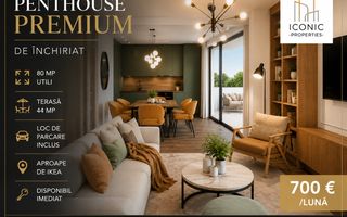 Penthouse Premium | Prima inchiriere | Terasă 44 mp | Zona IKEA - Poză 1
