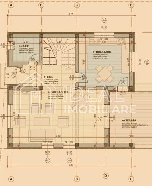 Casă Individuala cu 4 camere -400 mp curte– Cristian, Sibiu - Schiță 19