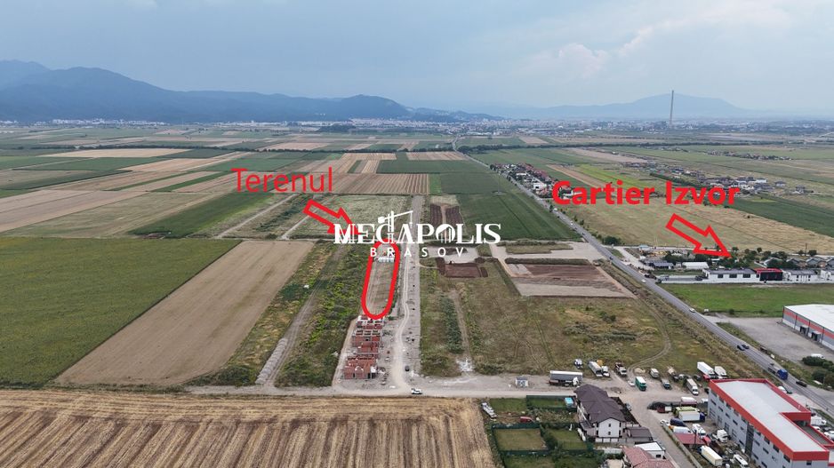 Teren intravilan 5.288 mp, PUZ aprobat și utilități, Săcele, Braşov - Poză 1