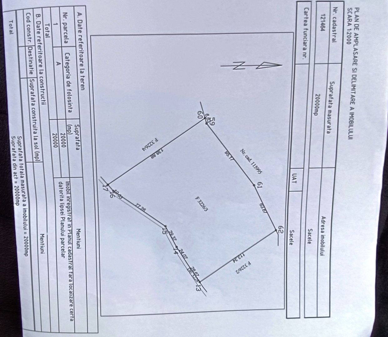 teren in zona Bradet-Sacele - Poză 8