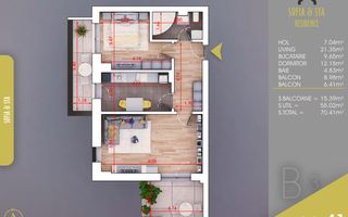 Apartament 2 camere Pallady, Parcare inclusa, Metrou N Teclu 10 min - Poză 5