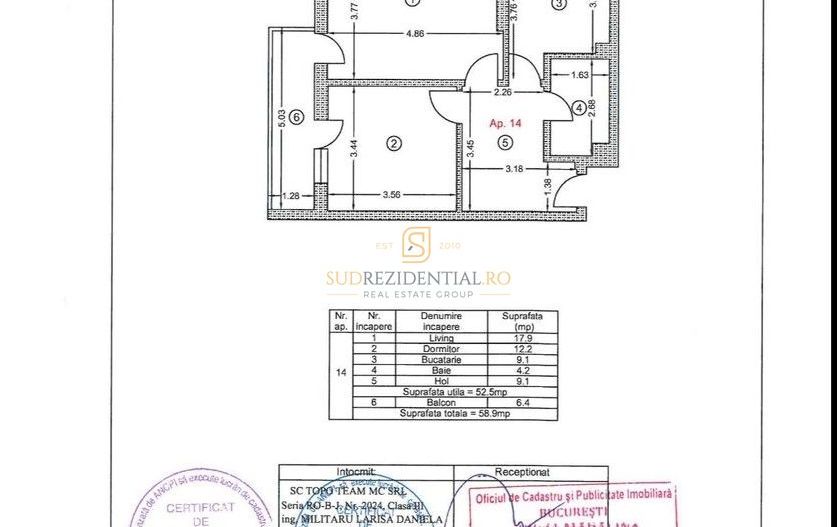 Apartament cu 2 camere de inchiriat, modern, Sos.Oltenitei, Sector 4 - Schiță 10