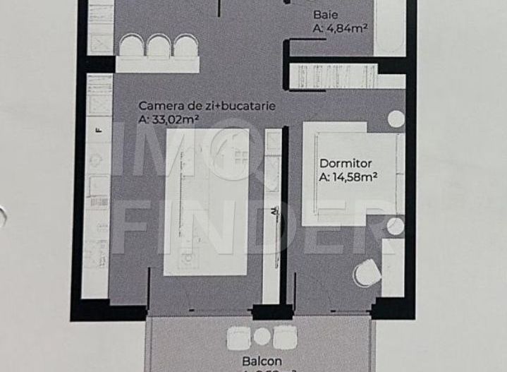 Vanzare apartament 2 camere, zona Soporului/Gheorgheni, imobil nou - Poză 2