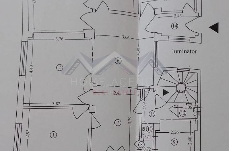 Apartament interbelic rar, perfect pentru birou avocat/notar - zona Unirii - Schiță 5