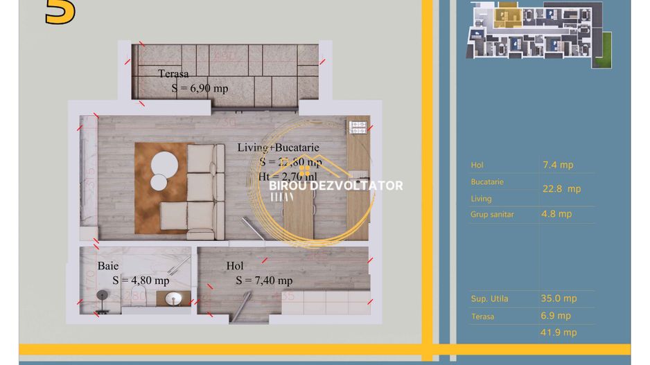Investitie Decomandat Metrou Teclu 15 minute Bloc Boutique Ikea Titan - Poză 2