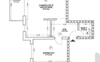 Apartament cu 3 camere, 2 bai si loc de parcare - Poză 22