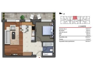 Apartament 2 camere, finisat, mobilat, parcare, Iris zona Lukoil - Poză 16