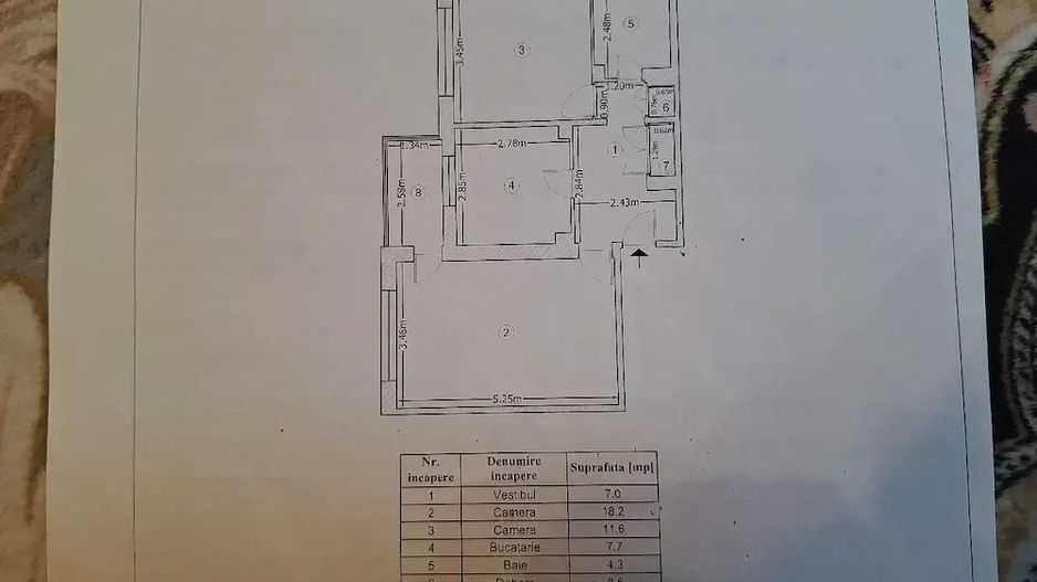 2 CAMERE - ETAJUL 1 || DECOMANDAT || AVIATIEI - Schiță 14