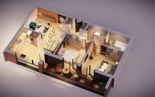 Apartament premium 3 cam, boxa, garaj-intabulat- Sibiu zona Alba Iulia - Poză 8