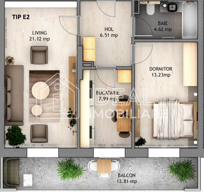 Apartamente cu 2 camere | Balcoane generoase | Doamna Stanca, Sibiu - Poză 13