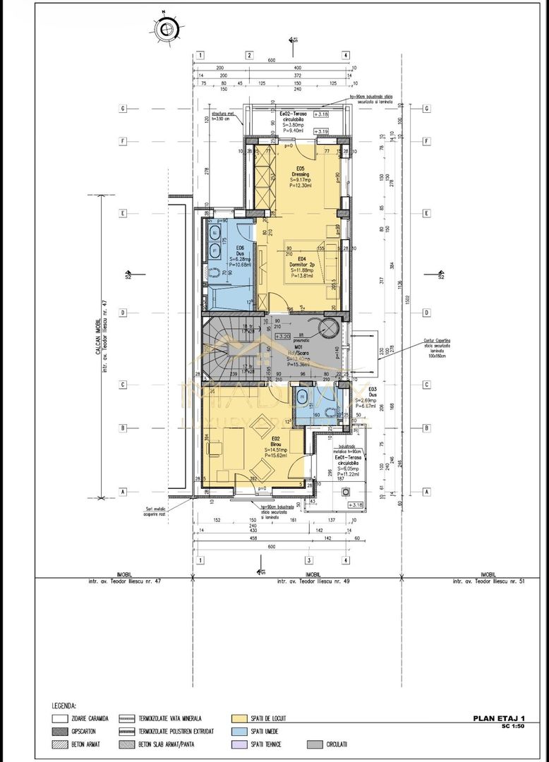 Vila Unica Noua cu 8 camere *300mp* /fotovoltaice si pompa cladura// Dorobanti - Schiță 44