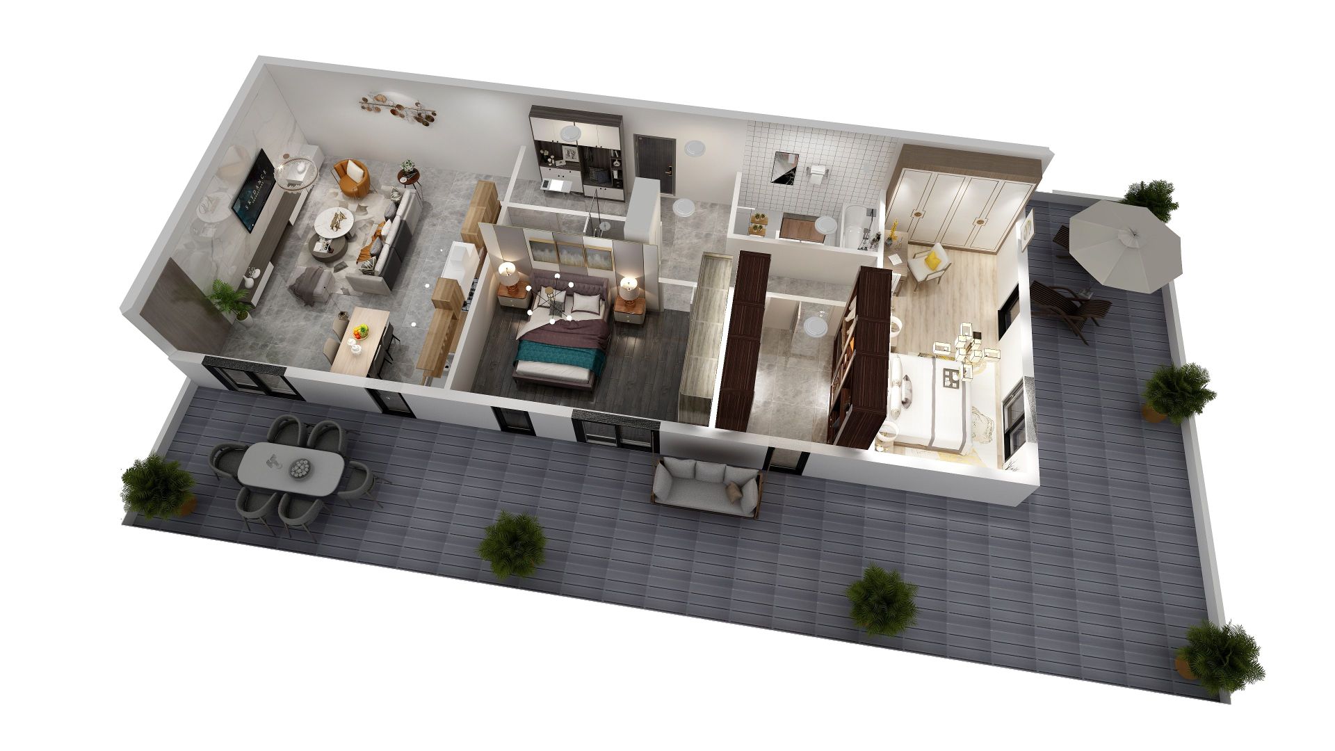 Oportunitate unica, apartament 3 camere+dressing, 100 mp+terasa 80mp!! - Poză 1