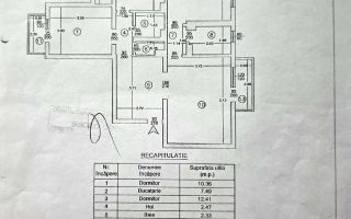 Apartament 3 camere, 78 mp, etaj 1 – Tătărași, zona Oancea, Iași - Poză 1
