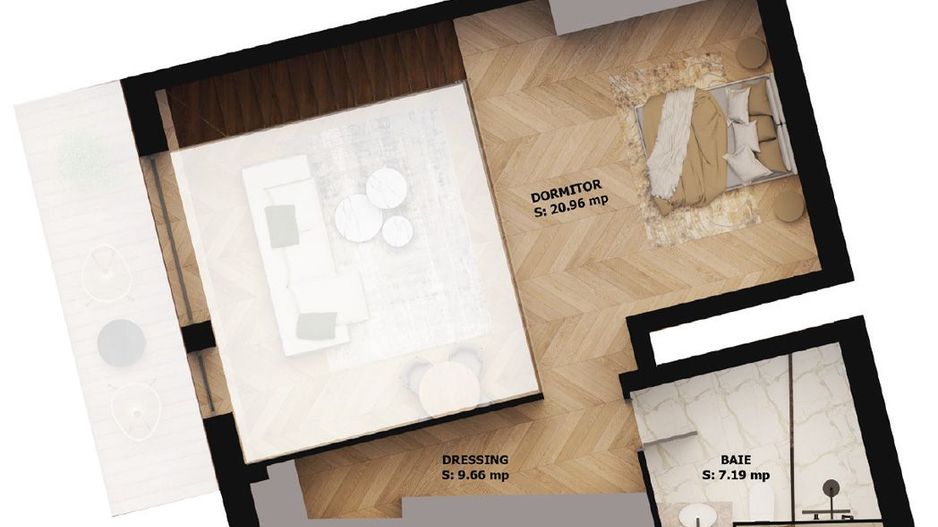 Apartament nou, 2 camere, 240 500 Euro. Comision 0. - Poză 2