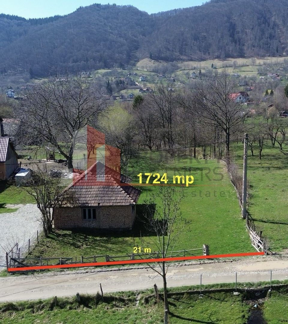 Teren  1.742 mp Bran Predeluț  | utilități | 21 m front stradal - Poză 2
