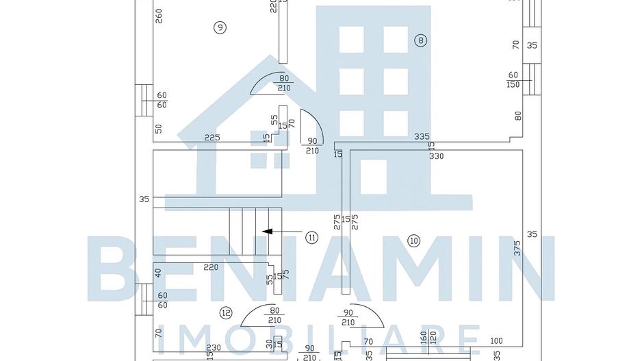 Casa P+1 Toate utilitatile 400mp teren-3 dormitoare-3 bai-La cheie - Schiță 11
