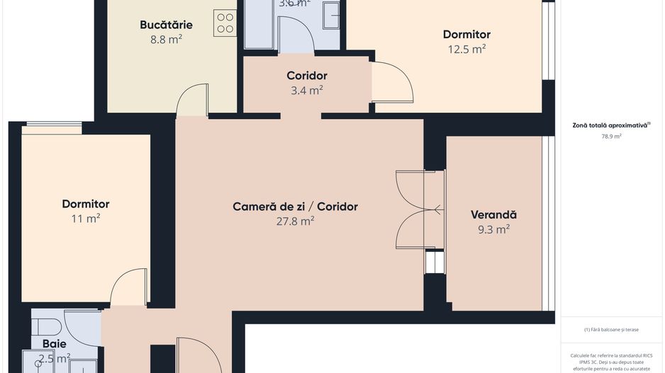 Apartament 3 camere West Park Residential, parcare și boxă incluse - Poză 2