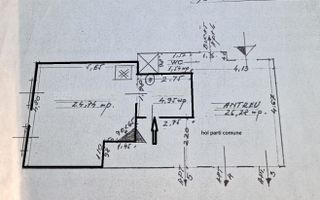 Apartament 1 camera, 36 mp, zona Camera de Comert, central - Poză 8