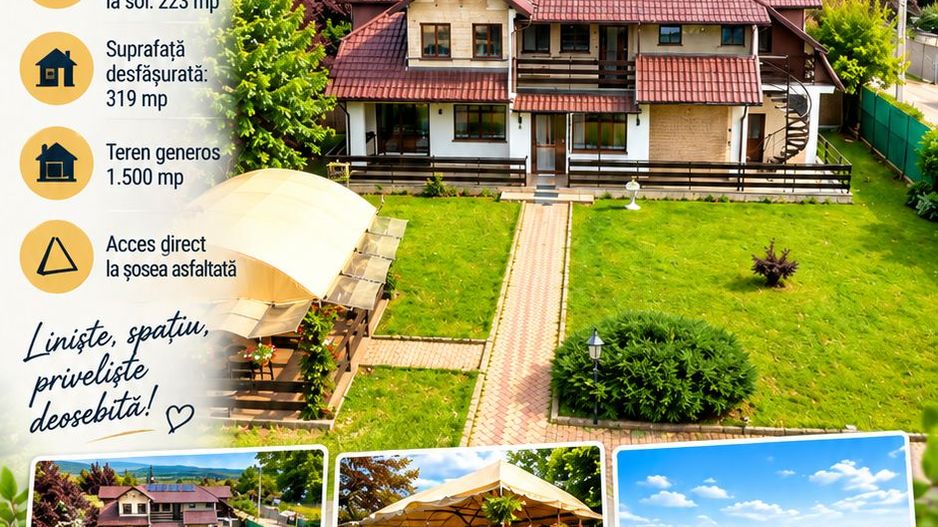 Casă spațioasă cu teren generos de 1.500 mp, zona CIUSMEAUA MOLDOVENCEI; - Poză 1