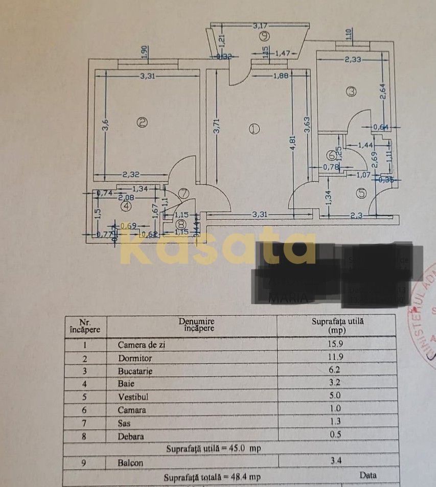 2 Camere DE RENOVAT | Drumul Taberei | Metrou Parc Drumul Taberei - Schiță 14