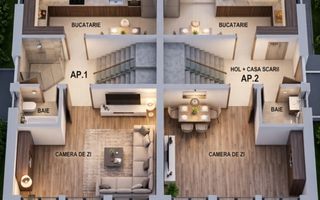 Duplex semifinisat, zona Donath Park - Poză 9