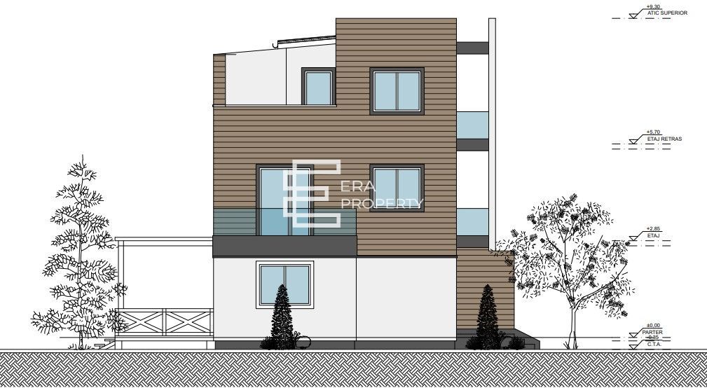 Casă modernă în Sibiu – etaj retras, terase -teren 213 mp - Poză 5