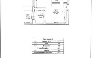 Titan | Gura Calitei | Astorium Life, Garsoniera premium, loc parcare - Schiță 16