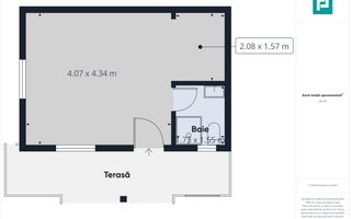 Casă cu o cameră, teren 350 mp în Subcetate - Poză 11