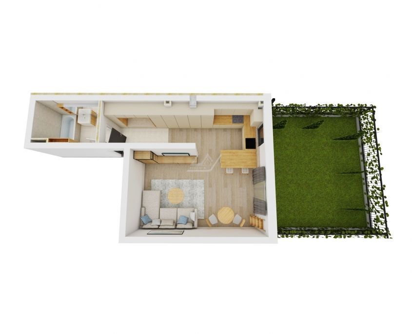 Gradina proprie 34 mp. Finisaje superioare. Loc de parcare. - Poză 4