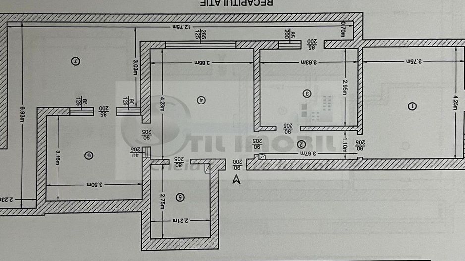 Apartament 3 camere - 96 mp - Plopii fara Sot - parcare - 550 euro ! - Schiță 10